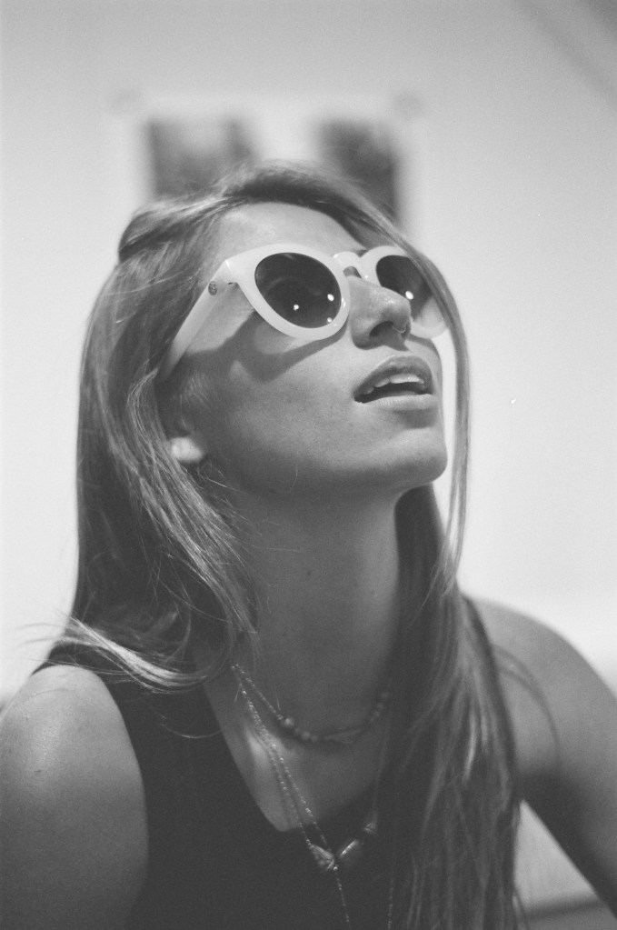 Hawaii's Lily Meola by Christina Rinaldi using Ilford HP400 35mm black and white film.