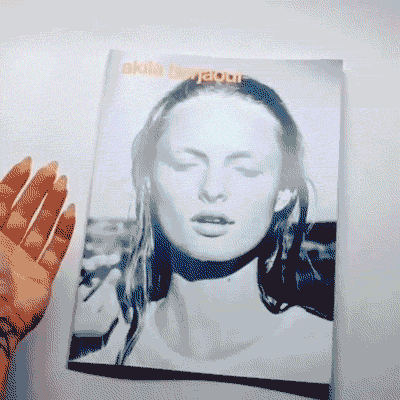 Animated Gif of Akila Berjaoui photo book designed by Christina Rinaldi.